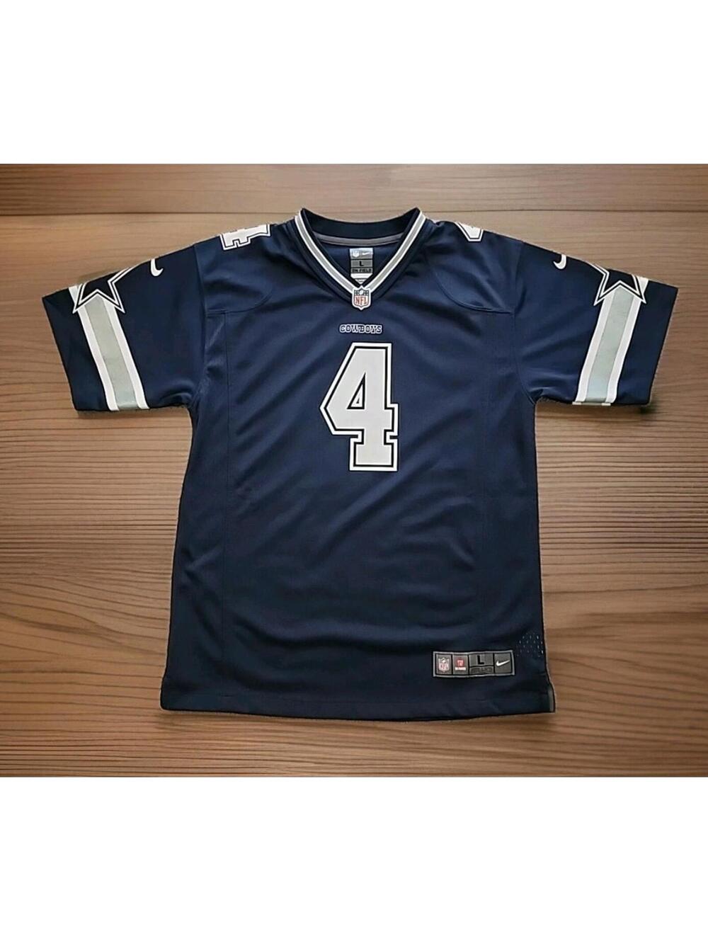 Nike Dallas Cowboys Dak Prescott Jersey Kids Size Large (067)